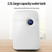 Deshumidificador silencioso para habitación, deshumidificador eléctrico con tanque de agua de 2,5 L y apagado automático, 42 W - details 0