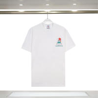 Camiseta deportiva de algodón puro para hombre, cuello redondo, estampado frontal, estilo informal para verano - details 0