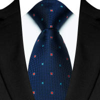 Corbata De Polka Dot Para Hombre De Lujos 8CM Estilo Clásico Formal Hecha Con Técnica De Tejido Jacquard Para Bodas Y Fiestas - details 5