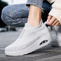 Zapatillas de Mujer con Cojín de Aire Gris Zapatos de Correr Ligeros de Malla Transpirable Antideslizantes de Clavos de Textura para Primavera/Verano - details 22