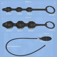 Empaquetado privado Sexy Iatable Anal Beads con anillo Butt Plug Expander para hombres Masajeador de próstata Bolas vaginales Dilatador anal Juguetes sexuales - details 12