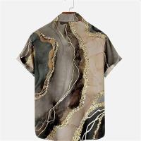 Camisa de moda retro para hombre, top informal de manga corta, moda hawaiana, camisa holgada y transpirable con botones, 2023 - details 13