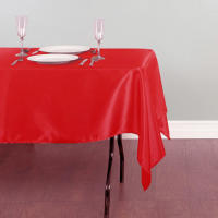 Mantel de satén rectangular rojo, mantel de boda, para Navidad, Baby Shower, eventos de cumpleaños, decoración de banquetes, comedor en casa - details 4