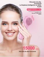 Nuevo limpiador de cabeza negra de silicona recargable, cepillo de limpieza de luz roja, compresa caliente, limpiador facial, esencia de masaje guía - details 3