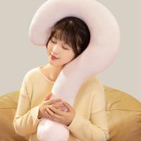 Almohada Cervical suave multiusos con signo de interrogación, almohada ergonómica de gran tamaño para siesta en la oficina, almohada para sofá respetuosa con la piel, regalo - details 3