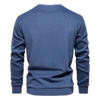 Sudaderas con cuello redondo de mezcla de algodón para hombre Patckwork, sudadera deportiva informal de moda con cuello redondo para hombre - details 17