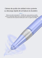 Torno para Uñas Profesional, 45000RPM Portatil Recargable Inalambrico con 12 cabezales de pulido y 48 cintas abrasivas y Pantalla LCD, para Manicura y Pedicura, para Gel o Acrilicas - details 5