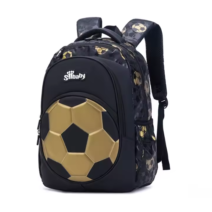 Mochila de fútbol de grado 1-3 para estudiantes escolares, mochila de gran capacidad, impermeable y ligera para niños, nuevo Stock - 1
