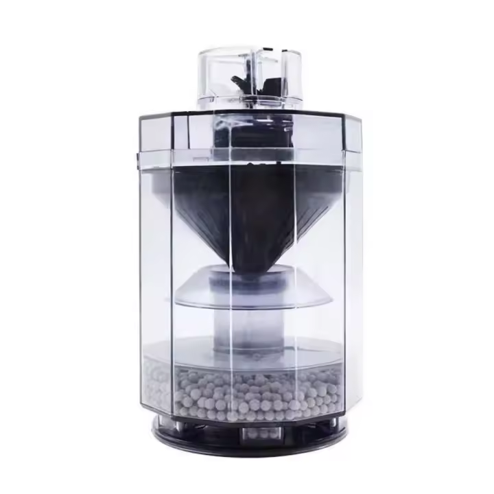 Colector automático de excrementos de peces, aspiradora separadora de succión de excrementos de peces con rueda de tres aspas de plástico individual/triple - 1