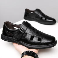 Sandalias de piel para hombre de verano. Trekking, Playa. Plantilla acolchada de microfibra. - details 5