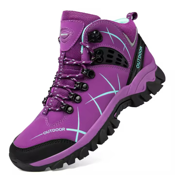 Botas antideslizantes para exteriores para mujer, cuerdas, zapatos para acampar y zapatos para caminar - 1