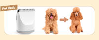 Kit de cuidado de cortapelos para perros con amoladora de uñas, cortapelos eléctrico inalámbrico 4 en 1, cortapelos USB de bajo ruido para perros, gatos, cuidado de patas, ojos, orejas, cara, pelo enredado - details 6