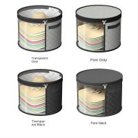 Cubo de almacenamiento plegable para sombreros, bolsa de almacenamiento para sombreros con ala transparente de gran capacidad, bolsa de almacenamiento transparente a prueba de humedad para ropa, sombrero, bolsa de almacenamiento de juguetes - details 0