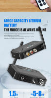 VAORLO NFC Bluetooth 5.3 Transmisor de Audio Receptor 3.5mm AUX/RCA/USB/TF/Coaxial/6.5MM Micrófono Karaoke Adaptador Inalámbrico HiFi DSP Música Estéreo para TV PC Amplificador Altavoz - details 14