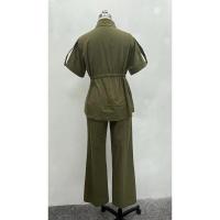 Novedad de verano, moda informal para mujer, conjunto de dos piezas con bolsillo y cordón estilo Cargo, ropa de mujer - details 2