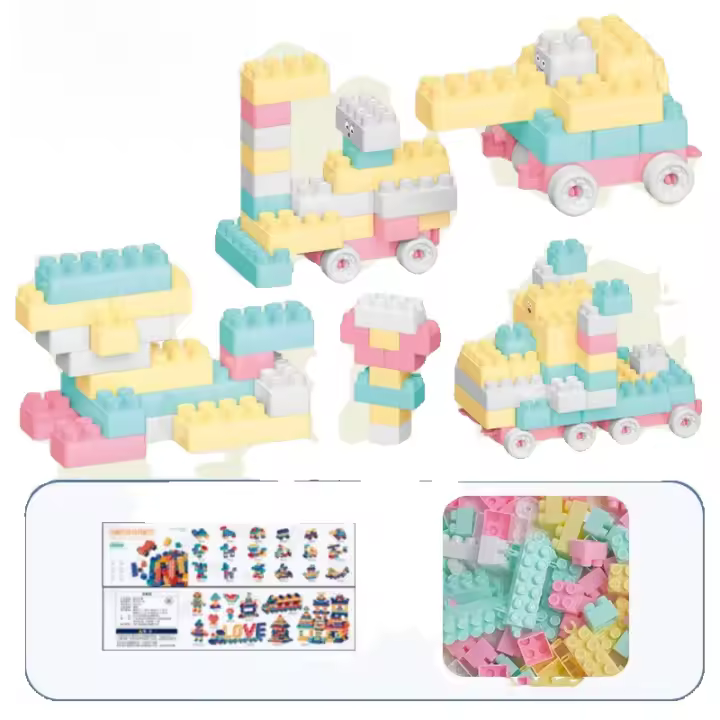 106 macarons (embolsado), juguete de bloques de construcción de partículas grandes para niños - 1