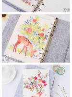 Cute 6 Rings Paper Index Divider For Binder Planner Notebook Stationery Candy Notebook Paper Divider Accessories A5 A6 - details 24