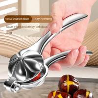 Máquina abridora de castañas, alicates de acero inoxidable, pinza rápida para nueces, cortador de vaina de castañas, Cascanueces, herramienta de cocina - details 0