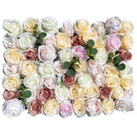 Paneles de flores artificiales para pared, telón de fondo para Banque, fiesta de boda, decoración del hogar, 12 piezas, 15,75x23,62x0,79 pulgadas - details 1
