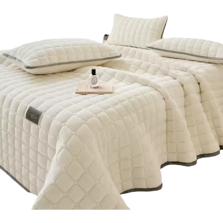 Juego de terciopelo tamaño cama King funda nórdica ligera de gran tamaño - 1