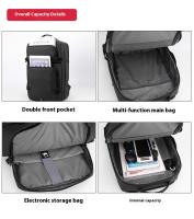 Mochila Unisex Impermeable para Ordenador Portátil de 15,6 Pulgadas, con USB,Para los estudios, viajes o trabajo - details 5