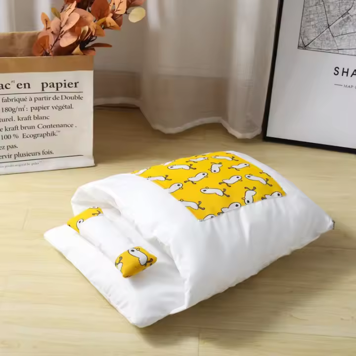 Casa de Cama para Gatos Kawaii Comodidad para Mascotas Grandes Diseño de Cueva de Alimentos Lindo - 1