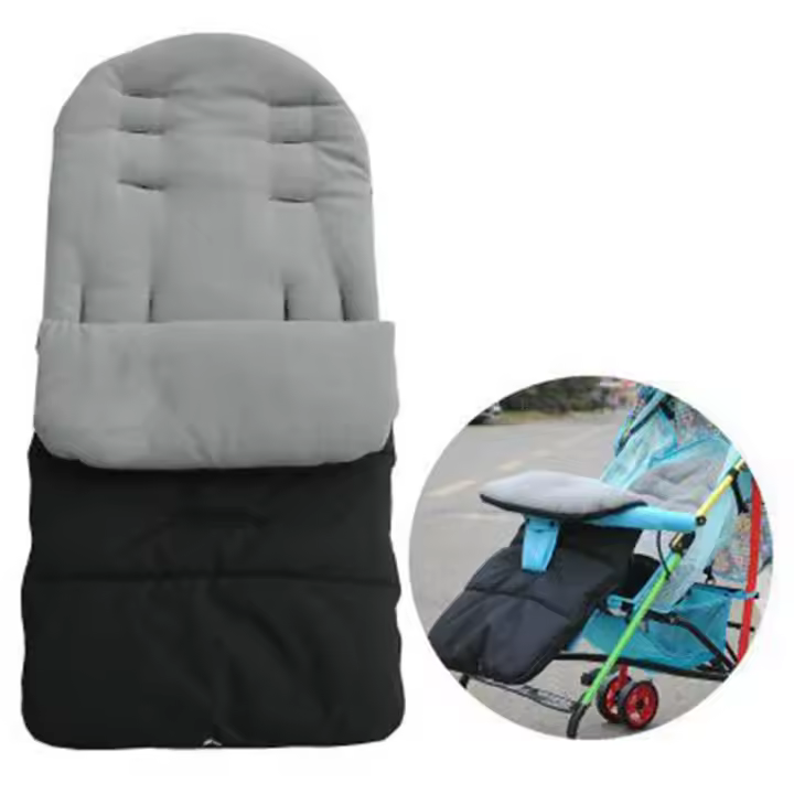 Saco de pies a prueba de viento para exteriores, estera para carro, cubierta impermeable para pies, cojín grueso, saco de dormir para cochecito, sacos de dormir - 1