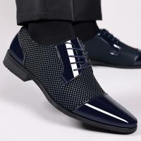 Zapatos de cuero de negocios para hombre, zapatos de vestir de charol transpirables Oxford de lujo, zapatos planos formales para boda y oficina - details 7
