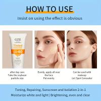 Protección Solar Tinteada con Vitamina C GZE Pantalón Mineral Hidratante con Zinc Oxido y Titanio Dioxido Brillo Saludable para la Piel - details 2