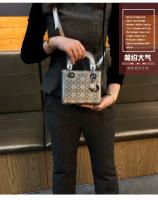 Bolso de Princesa Diana de Lujo con Diamantes Bolso Versátil de Cruza de Alta Gama de Hong Kong - details 8