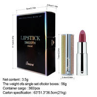 Bsimone lápiz labial hidratante de larga duración taza pegajosa ligera no se desvanece lápiz labial lápiz labial maquillaje - details 2