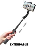 Trípode de Teléfono de Palo de Selfie de Aleación de Aluminio de 104,14 cm, Extensible 3 en 1 con Mando Inalámbrico y Soporte de Trípode de Rotación 360 para iPhone 14/13/12/11 Pro/XS Max/XS/XR/X, para Smartphone Android, portátil, ligero - details 5