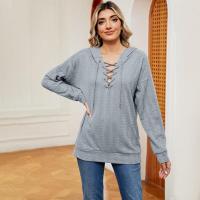 Sudadera con capucha elegante para mujer, manga larga, moda coreana, estilo casual y suelto - details 13