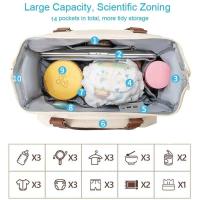 Bolsa cruzada de lactancia para mamás, mochila multifuncional duradera para pañales, organizador de viaje ligero y grande, 1 Uds. - details 4