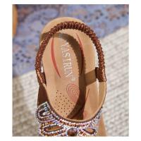 Sandalias Mujer 2025 con Cristales y Plataforma |   Tira en Dedo para Verano, Diseño Elegante y Fresco para Playa y Ciudad - details 32