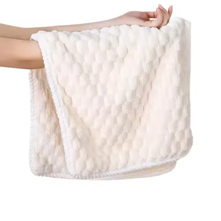 Toalla facial suave y gruesa de lana Coral, absorción de agua y secado rápido, toalla de mano de Color sólido para Baño, 1ud. - 1