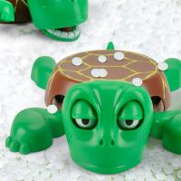 Posavasos de tortuga con prensa para sonar, ojos abiertos, expresión divertida, almohadilla para taza de agua, Base creativa de tortuga asustada - details 5