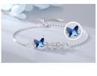 Pulsera de Plata para Mujer con Piedra de Água Marina Ajustable Ideal para Aniversarios y Regalos de Cumpleaños - details 5