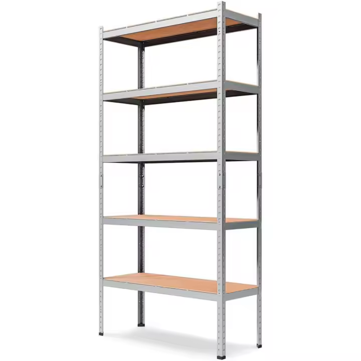Almacenaje, 180X90X40cm, Metalica, Acero Galvanizado, Modular, 875kg de Carga, 5 estantes Ajustables, para Hogar, Trastero, Garaje (Acero, 90x40cm) - 1