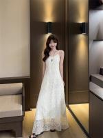 Vestido de Tirantes Bordados Estilo Deseo Puro para Mujeres Cintura Ajustable Adelgazante - details 4