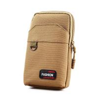Bolsa de nailon para teléfono para hombre, bolsa de nailon para acampar, color caqui, de una/doble capa, para teléfono móvil, EDC Molle, cinturón, riñonera - details 15