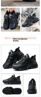Zapatos de Trabajo Seguros y Cómodos Zapatillas de Deporte de Cuero Transpirable para Hombres - details 6