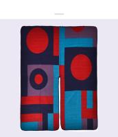 Nueva capa cálida con abertura para mujer, chal sencillo de color geométrico a la moda para otoño e invierno, talla grande para calle - details 2