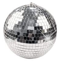 Bola de discoteca de espejo con anillo colgante para fiesta con efecto de luz, decoración del hogar, escenario de Club, 8 pulgadas - details 1
