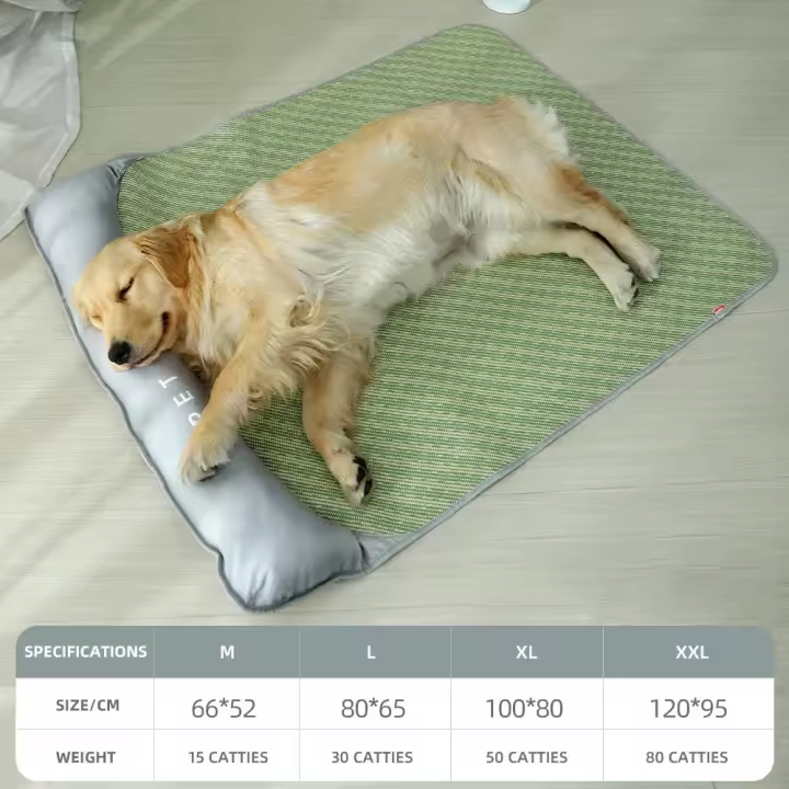 Manta de Ocio para Mascotas de Verano Almohada de Gato Perro Transpirable con Cojín de Hielo para Mascotas Pequeñas a Grandes - 1