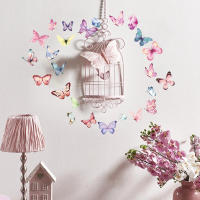 Pegatinas De Pared Con Mariposas De Acuarela Para Decoración De Habitaciones Infantiles Y Dormitorios Estilo Clásico PVC Colorido Decoración Para Sala De Estar Y Dormitorio De Bebé - details 8