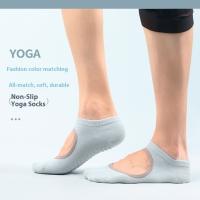 Soc corto sin espalda para hombre y mujer, adhesivo antideslizante para yoga, Pilates, baile, fiess - details 3