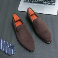 2024 zapatos puntiagudos ocasionales del negocio de los hombres del cuero del ante de la oficina del nuevo producto Chaussures Homme Cuir - details 0
