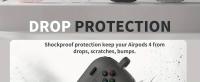 Cubierta de silicona absorbente para AirPods 2024, accesorio protector para juegos con bolígrafo de limpieza, 4 amortiguadores - details 10