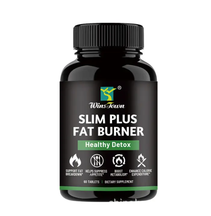 SLIM PLUS FAT BURNER Pastillas de cápsulas adelgazantes de caramelo prensado con enzimas - 1